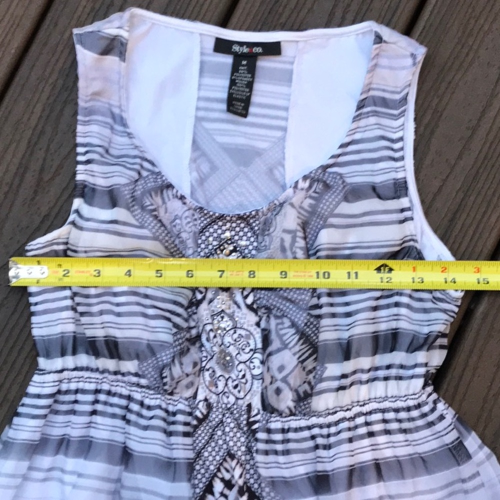 ❌SOLD ❌Sleeveless Pattern & Tie Dye Maxi Dress - Picture 8 of 8